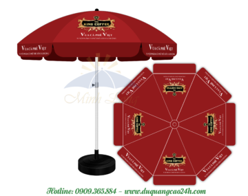 Dù quảng cáo tại Hậu Giang, mẫu dù tròn quảng cáo giá rẻ