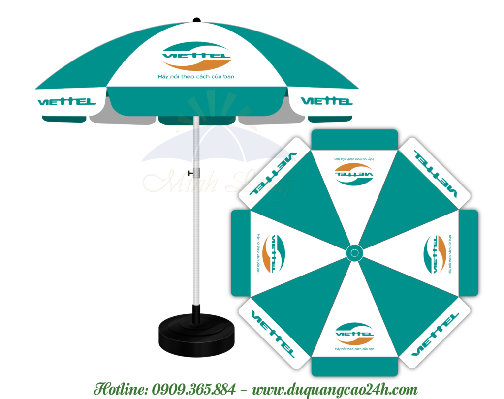 Xưởng dù quảng cáo tại Hậu Giang mẫu mã đa dạng, giá tốt