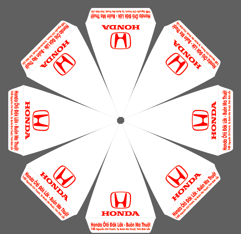 Làm dù quảng cáo tại Đồng Nai uy tín