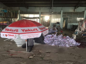 Xưởng sản xuất dù quảng cáo tại TPHCM giá rẻ